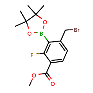 methyl 4-(bromomethyl)-2-fluoro-3-(4,4,5,5-tetramethyl-1,3,2-dioxaborolan-2-yl)benzoate