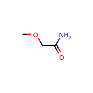 Chemical structure of 2-methoxyacetamide , CAS 16332-06-2, AChemBlock AD240547