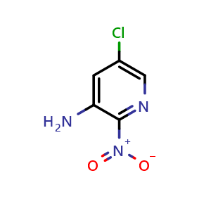 Chemical structure of 5-Chloro-2-nitropyridin-3-amine , CAS 1648922-09-1, AChemBlock AD240568