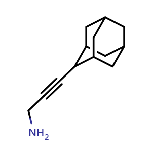 Chemical structure of 3-(Adamantan-2-yl)prop-2-yn-1-amine , CAS 1782909-46-9, AChemBlock AD240704