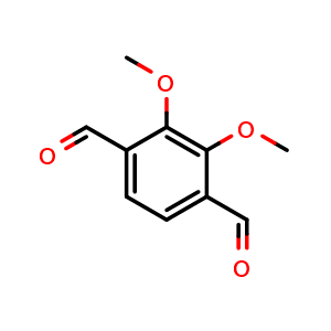 Chemical structure of 2,3-dimethoxybenzene-1,4-dicarbaldehyde , CAS 179693-85-7, AChemBlock AD240731