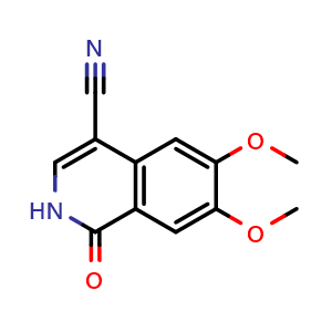 6,7-dimethoxy-1-oxo-1,2-dihydroisoquinoline-4-carbonitrile