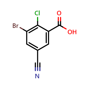 3-Bromo-2-chloro-5-cyanobenzoic acid