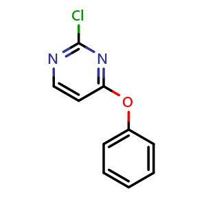Chemical structure of 2-chloro-4-phenoxypyrimidine , CAS 18214-00-1, AChemBlock AD240802