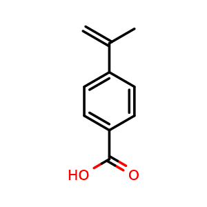 Chemical structure of 4-(Prop-1-en-2-yl)benzoic acid , CAS 1830-69-9, AChemBlock AD240831