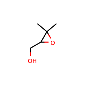 Chemical structure of (3,3-dimethyloxiran-2-yl)methanol , CAS 18511-56-3, AChemBlock AD240845