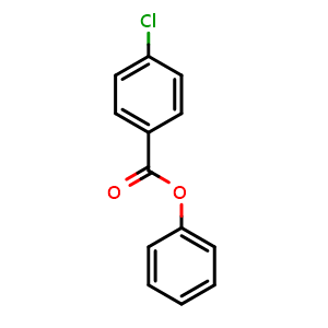 Chemical structure of Phenyl 4-chlorobenzoate , CAS 1871-38-1, AChemBlock AD240863