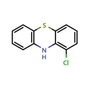 Chemical structure of 1-chloro-10H-phenothiazine , CAS 1910-85-6, AChemBlock AD240903