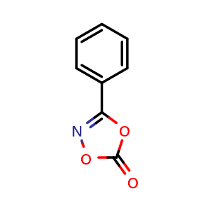 Chemical structure of 3-Phenyl-1,4,2-dioxazol-5-one , CAS 19226-36-9, AChemBlock AD240913