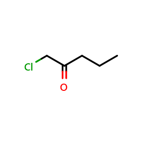 Chemical structure of 1-chloropentan-2-one , CAS 19265-24-8, AChemBlock AD240922