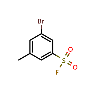 Chemical structure of 3-Bromo-5-methylbenzene-1-sulfonyl fluoride , CAS 1934392-03-6, AChemBlock AD240928