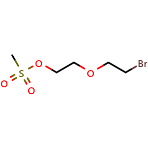 Chemical structure of 2-(2-bromoethoxy)ethyl methanesulfonate , CAS 1935075-34-5, AChemBlock AD240935