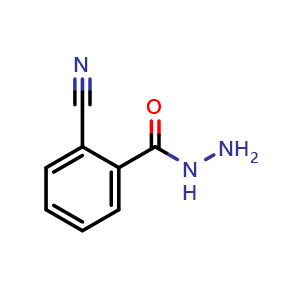 Chemical structure of 2-Cyanobenzohydrazide , CAS 19731-00-1, AChemBlock AD240982