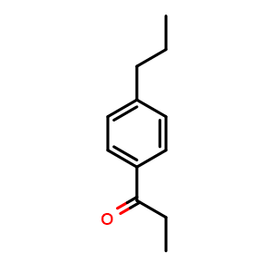 Chemical structure of 1-(4-propylphenyl)propan-1-one , CAS 199102-69-7, AChemBlock AD240993