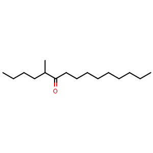 Chemical structure of 5-methylpentadecan-6-one , CAS 2022494-98-8, AChemBlock AD241015