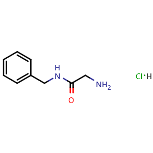 Chemical structure of 2-Amino-N-benzylacetamide hydrochloride , CAS 20432-97-7, AChemBlock AD241030