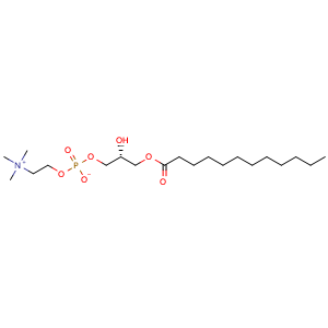 Chemical structure of 3,5,9-Trioxa-4-phosphaheneicosan-1-aminium, 4,7-dihydroxy-N,N,N-trimethyl-10-oxo-, inner salt, 4-oxide, (7R)- , CAS 20559-18-6, AChemBlock AD241043