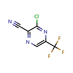 3-chloro-5-(trifluoromethyl)pyrazine-2-carbonitrile