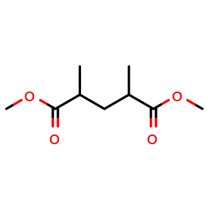 Chemical structure of Dimethyl 2,4-dimethylpentanedioate , CAS 2121-68-8, AChemBlock AD241132