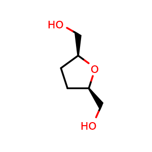 Chemical structure of [cis-5-(hydroxymethyl)oxolan-2-yl]methanol , CAS 2144-40-3, AChemBlock AD241164