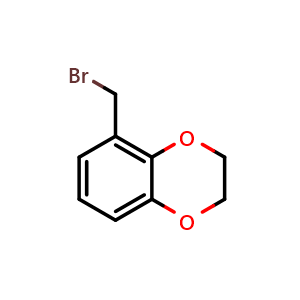 Chemical structure of 5-(bromomethyl)-2,3-dihydro-1,4-benzodioxine , CAS 214894-89-0, AChemBlock AD241170
