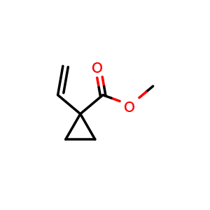 Chemical structure of methyl 1-ethenylcyclopropane-1-carboxylate , CAS 2168830-44-0, AChemBlock AD241191
