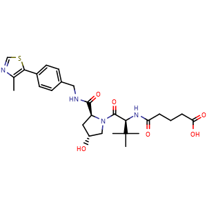 5-(((S)-1-((2S,4R)-4-hydroxy-2-((4-(4-methylthiazol-5-yl)benzyl)carbamoyl)pyrrolidin-1-yl)-3,3-dimethyl-1-oxobutan-2-yl)amino)-5-oxopentanoic acid