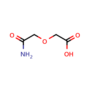 Chemical structure of 2-(2-Amino-2-oxoethoxy)acetic acid , CAS 22064-40-0, AChemBlock AD241224