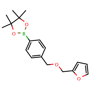 2-(4-{[(furan-2-yl)methoxy]methyl}phenyl)-4,4,5,5-tetramethyl-1,3,2-dioxaborolane