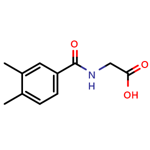 Chemical structure of 3,4-Dimethylhippuric Acid , CAS 23082-12-4, AChemBlock AD241329