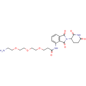 3-[2-[2-(2-Aminoethoxy)ethoxy]ethoxy]-N-[2-(2,6-dioxo-3-piperidinyl)-2,3-dihydro-1,3-dioxo-1H-isoindol-4-yl]propanamide