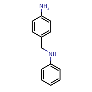 Chemical structure of 4-[(phenylamino)methyl]aniline , CAS 24007-66-7, AChemBlock AD241431