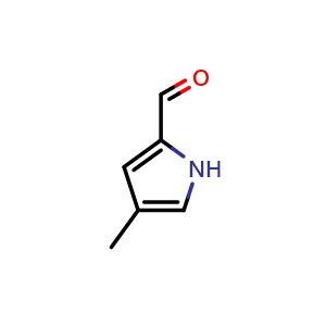 Chemical structure of 4-methyl-1H-pyrrole-2-carbaldehyde , CAS 24014-19-5, AChemBlock AD241437