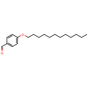 Chemical structure of 4-N-Dodecyloxybenzaldehyde , CAS 24083-19-0, AChemBlock AD241441