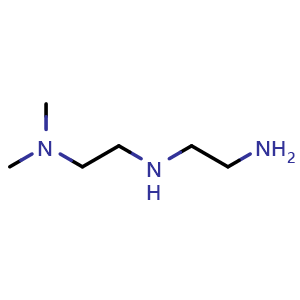 Chemical structure of (2-aminoethyl)[2-(dimethylamino)ethyl]amine , CAS 24229-53-6, AChemBlock AD241457