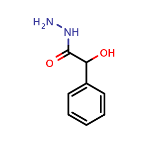 Chemical structure of 2-Hydroxy-2-phenylacetohydrazide , CAS 2443-66-5, AChemBlock AD241473