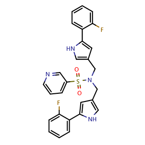 N,N-Bis[[5-(2-fluorophenyl)-1H-pyrrol-3-yl]methyl]-3-pyridinesulfonamide