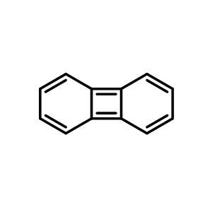 Chemical structure of biphenylene , CAS 259-79-0, AChemBlock AD241550