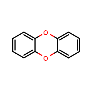 Chemical structure of Dibenzo[b,e][1,4]dioxin , CAS 262-12-4, AChemBlock AD241562