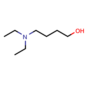 Chemical structure of 4-(diethylamino)butan-1-ol , CAS 2683-56-9, AChemBlock AD241606