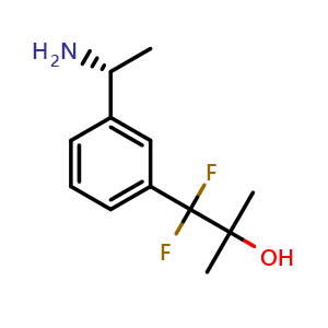 1-{3-[(1R)-1-aminoethyl]phenyl}-1,1-difluoro-2-methylpropan-2-ol