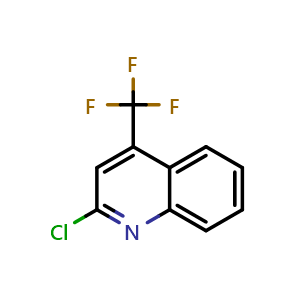Chemical structure of 2-chloro-4-(trifluoromethyl)quinoline , CAS 2806-29-3, AChemBlock AD241694