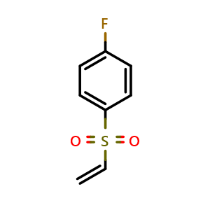 Chemical structure of 1-(ethenesulfonyl)-4-fluorobenzene , CAS 28122-14-7, AChemBlock AD241695