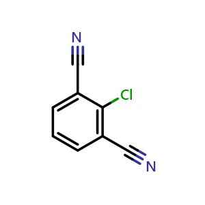 Chemical structure of 2-Chloroisophthalonitrile , CAS 28442-78-6, AChemBlock AD241730