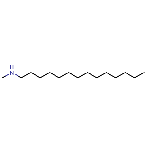 Chemical structure of methyl(tetradecyl)amine , CAS 29369-63-9, AChemBlock AD241777