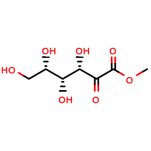 Chemical structure of methyl (3S,4R,5S)-3,4,5,6-tetrahydroxy-2-oxo-hexanoate , CAS 3031-98-9, AChemBlock AD241813