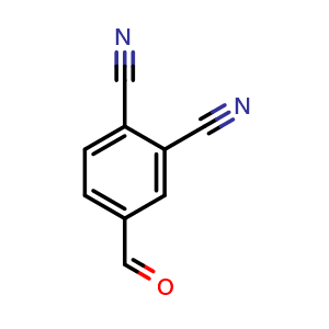 Chemical structure of 4-Formylphthalonitrile , CAS 313228-48-7, AChemBlock AD241833