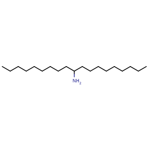 Chemical structure of nonadecan-10-amine , CAS 3241-23-4, AChemBlock AD241861