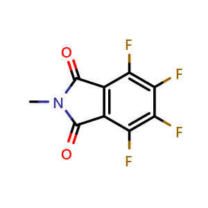 Chemical structure of 4,5,6,7-Tetrafluoro-2-methylisoindoline-1,3-dione , CAS 33795-85-6, AChemBlock AD241907