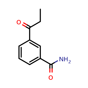 Chemical structure of 3-propanoylbenzamide , CAS 344409-01-4, AChemBlock AD241924